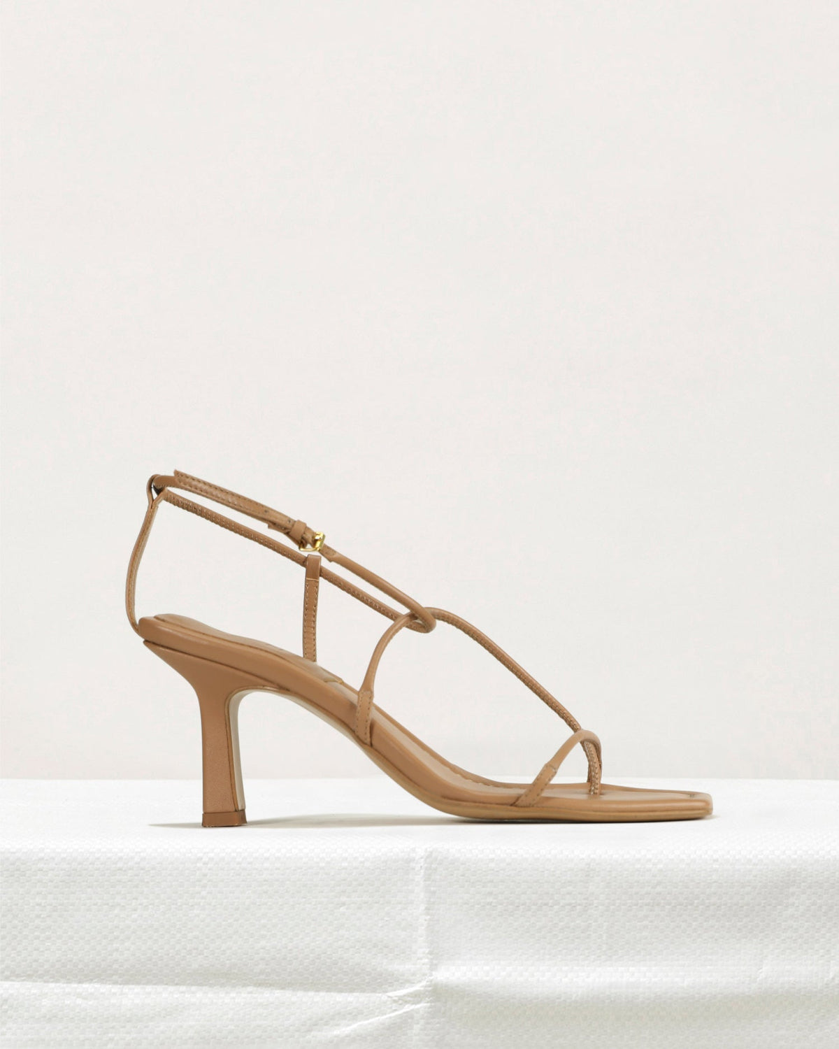 The Strappy Sandal - Almond (MADE TO ORDER)