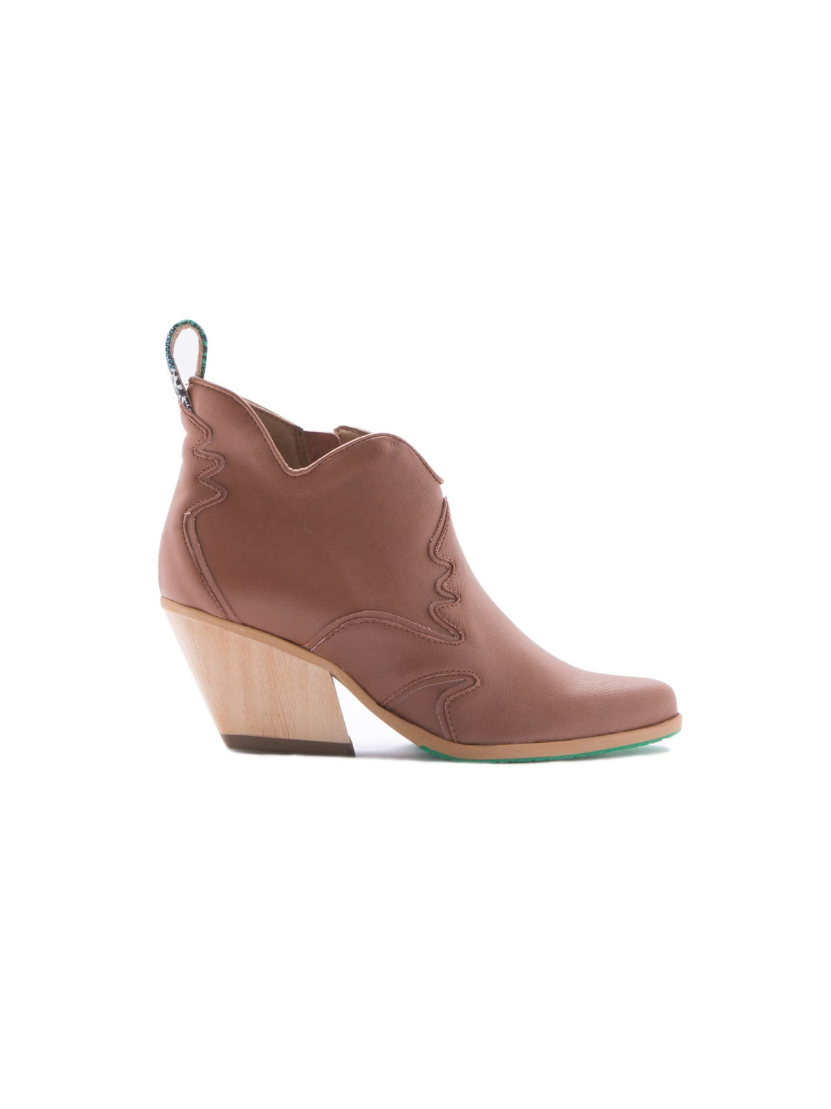 Atlantis Vegan Ankle Boots Cognac