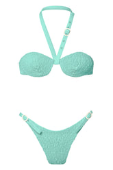 Lagoon Bikini Smocked Top