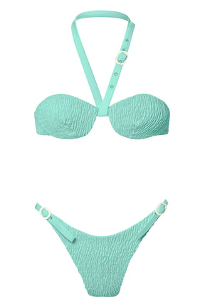 Lagoon Bikini Smocked Top