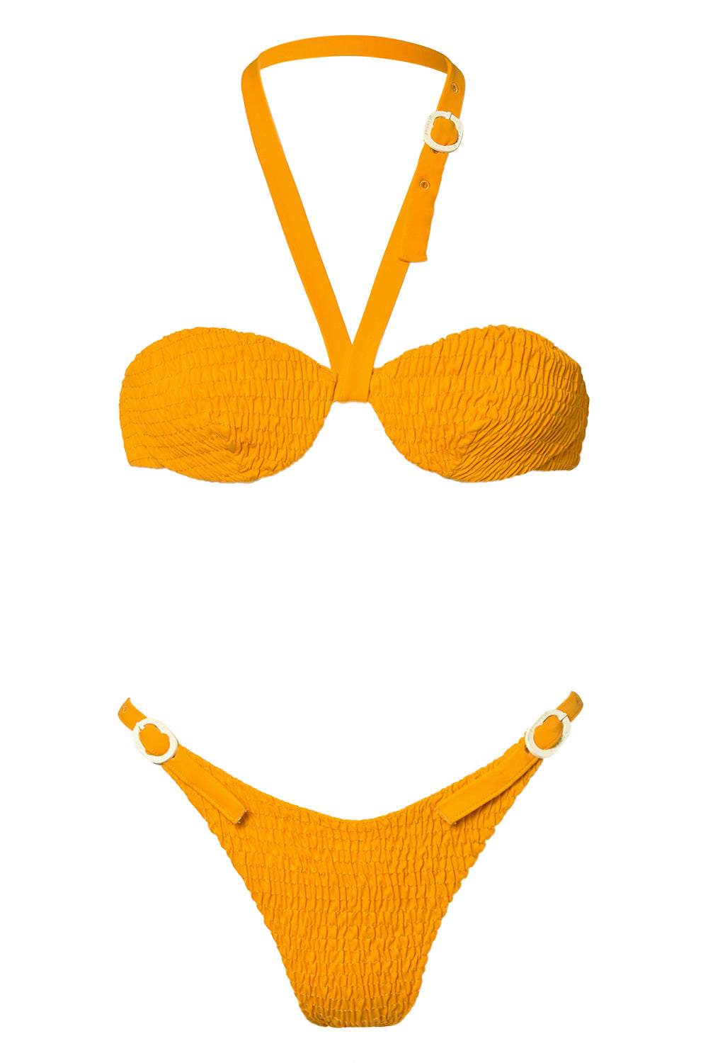 Lagoon Bikini Smocked Top