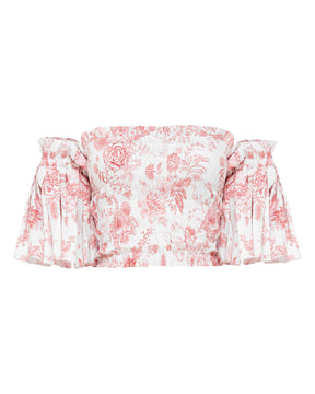 Flora Off Shoulder Top | Pink (PRE-ORDER)